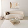 Hanah Home Mesa de café Lily en color Travertino